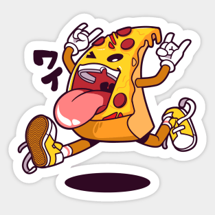 Pizza Jump Sticker